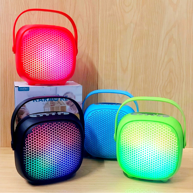 GTS-2009 Karaoke Party Speaker with LED Lights, Voice Changer & 2 Mics – Portable Bluetooth Sound System