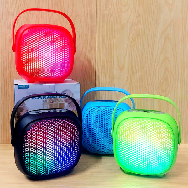 GTS-2009 Karaoke Party Speaker with LED Lights, Voice Changer & 2 Mics – Portable Bluetooth Sound System